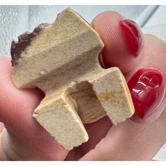 Mini Carved Soapstone Frog Figurine Handmade In Peru .75" X 1" Unique - Picture 6 of 6